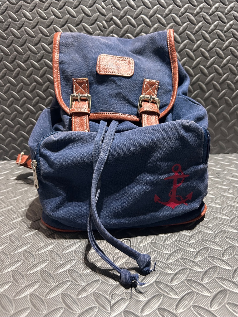 G.H. Bass & Co Navy Backpack
